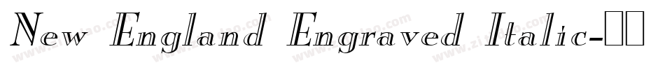 New England Engraved Italic字体转换